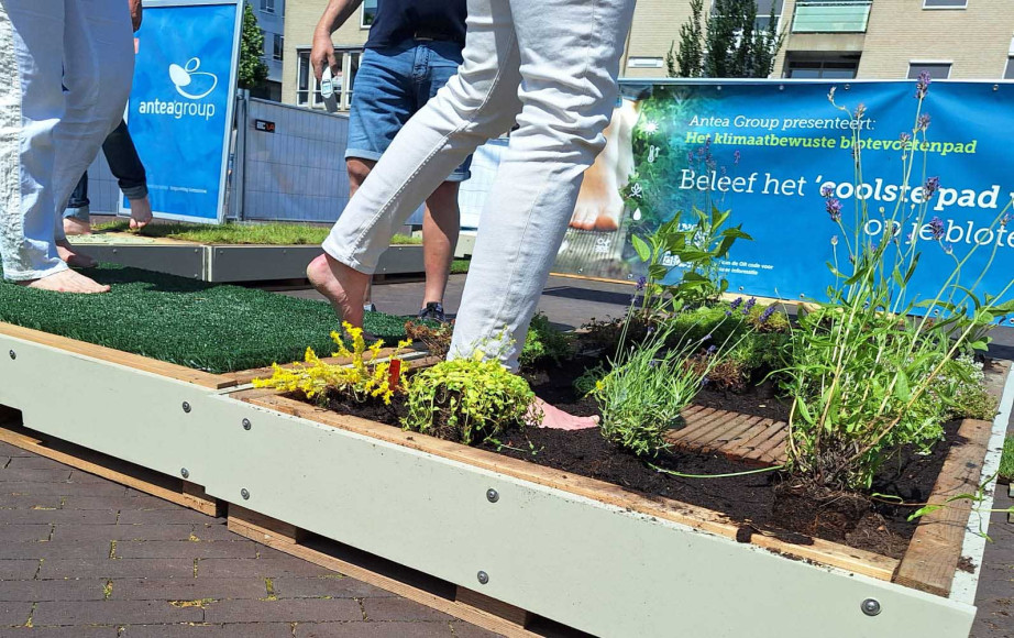 Doetinchem voelt het verschil: Blotevoetenpad laat inwoners klimaatverandering letterlijk ervaren
