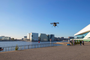 Groot onderzoek naar logistieke drones in hartje Amsterdam