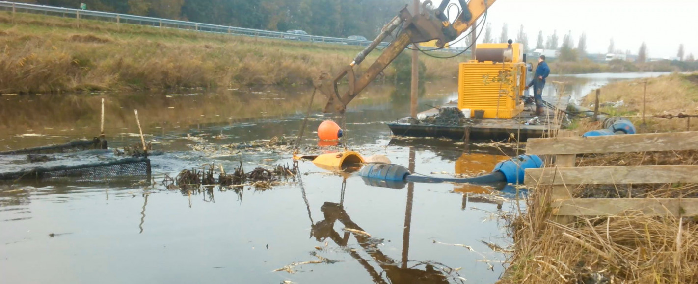Ondersteuning Wetterskip Fryslân bij onderhoudsbaggerwerken