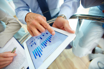data bekijken op tablet